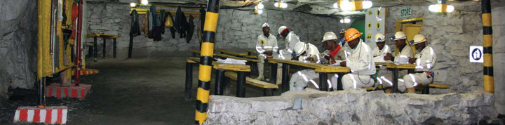 Underground training at Kroondal Mine