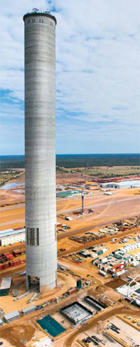 Medupi power station chimney