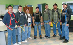 Participants of Cementation Canada&rsquo;s First Nations new miner training program